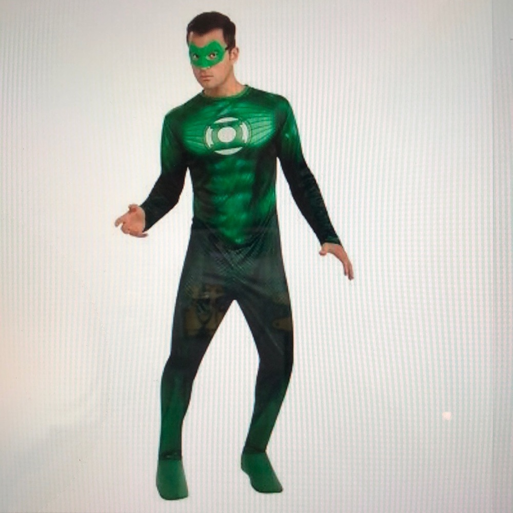 Green Lantern Jumpsuit, adult sizes by Rubies